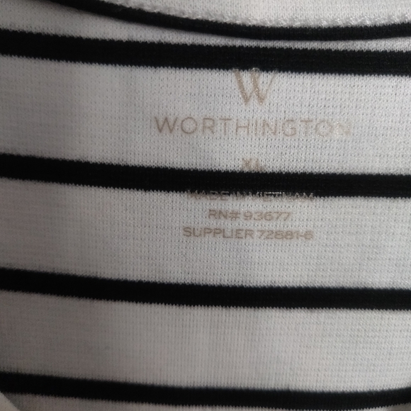 Striped peplum top XL - Picture 3 of 5